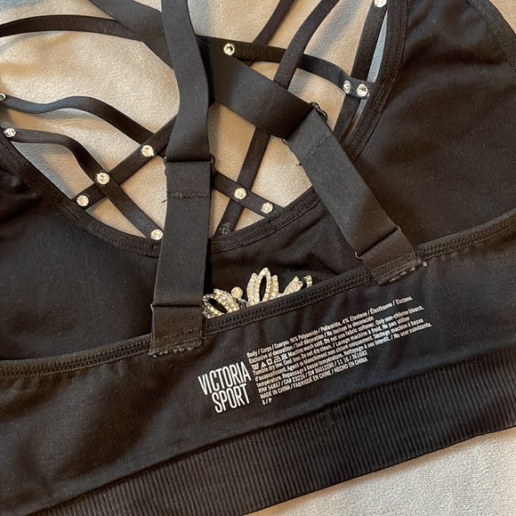 Hand bedazzled performance/audition sports bra/top - Picture 6 of 10